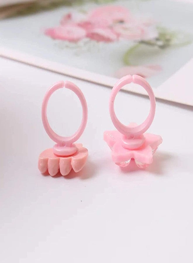 kiyan Girls Kids Cartoon Pretend Play Toy Fancy Finger Rings For Birthday Gifting Comes In Pink Heart Shape Gift Box .Suitable For Age 2 - 10 Yrs. - Image 4